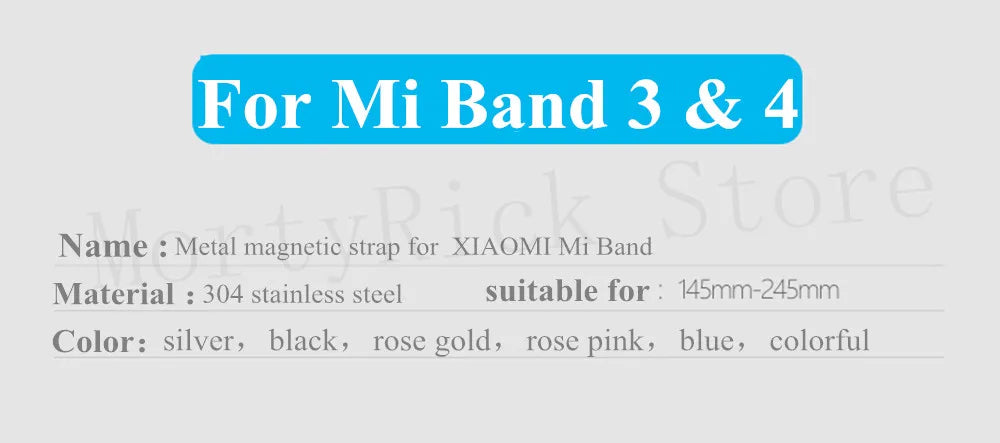 Metal Strap bracelet for Xiaomi mi band 7 6 5 3 4 strap Stainless Steel MiBand 4 Smart Wrist Strap for xiao mi miband 4 3 straps