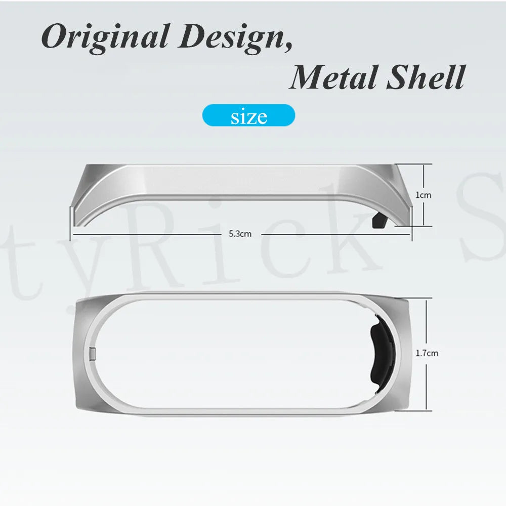 Metal Strap bracelet for Xiaomi mi band 7 6 5 3 4 strap Stainless Steel MiBand 4 Smart Wrist Strap for xiao mi miband 4 3 straps