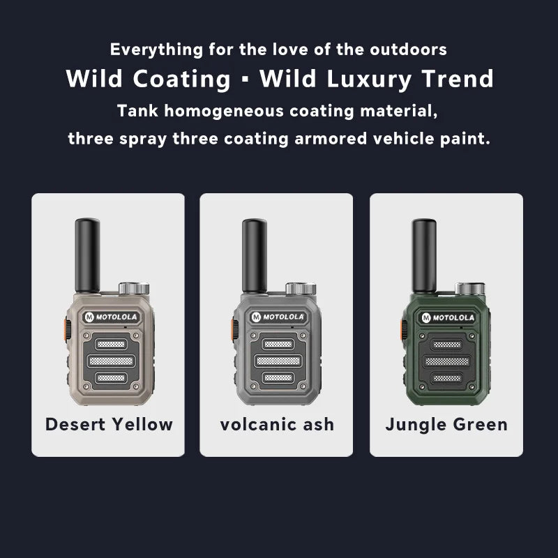 Motolola 2Pcs Mini Walkie Talkie Portable Two-Way Radio Set Walkie-talkies Radio Walkie Talkie Long Range COD