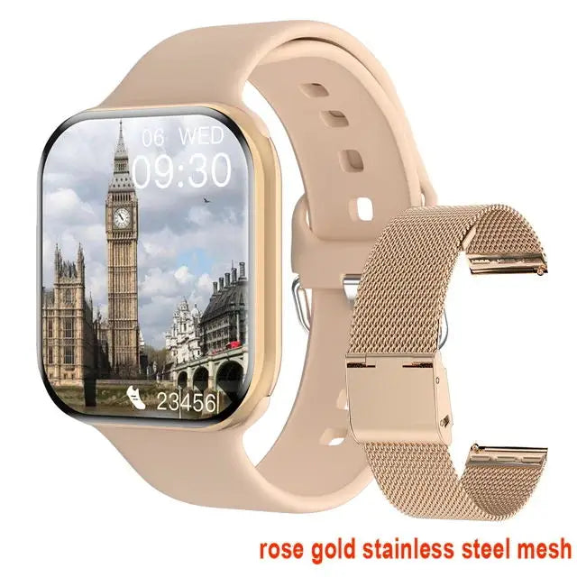 GPS Smart Watch Men For Apple Watch 11 Series Always On Display Body Temperature BT Call NFC Women Smartwatch For IOS Android
