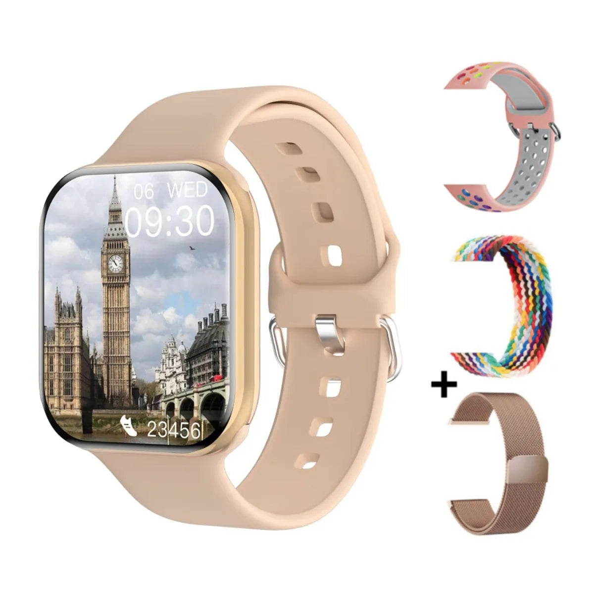GPS Smart Watch Men For Apple Watch 11 Series Always On Display Body Temperature BT Call NFC Women Smartwatch For IOS Android