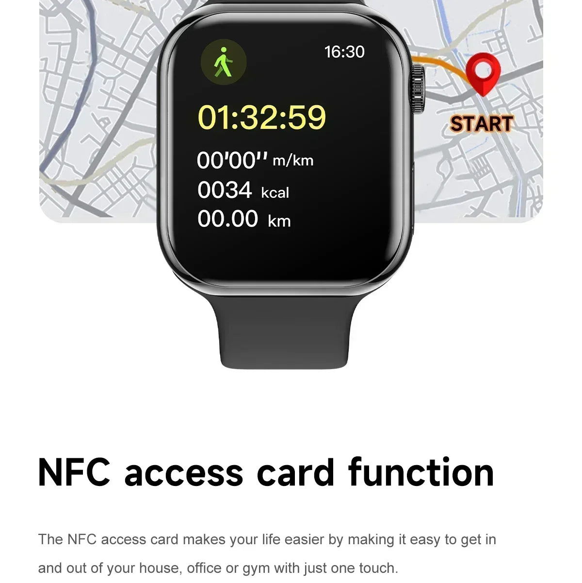 GPS Smart Watch Men For Apple Watch 11 Series Always On Display Body Temperature BT Call NFC Women Smartwatch For IOS Android