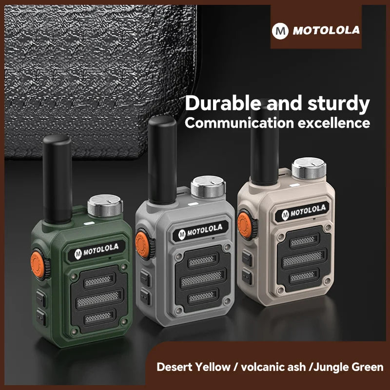 Motolola 2Pcs Mini Walkie Talkie Portable Two-Way Radio Set Walkie-talkies Radio Walkie Talkie Long Range COD
