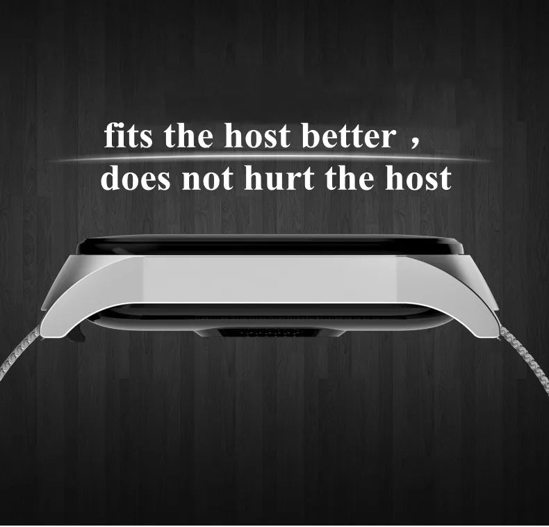 Metal Strap bracelet for Xiaomi mi band 7 6 5 3 4 strap Stainless Steel MiBand 4 Smart Wrist Strap for xiao mi miband 4 3 straps