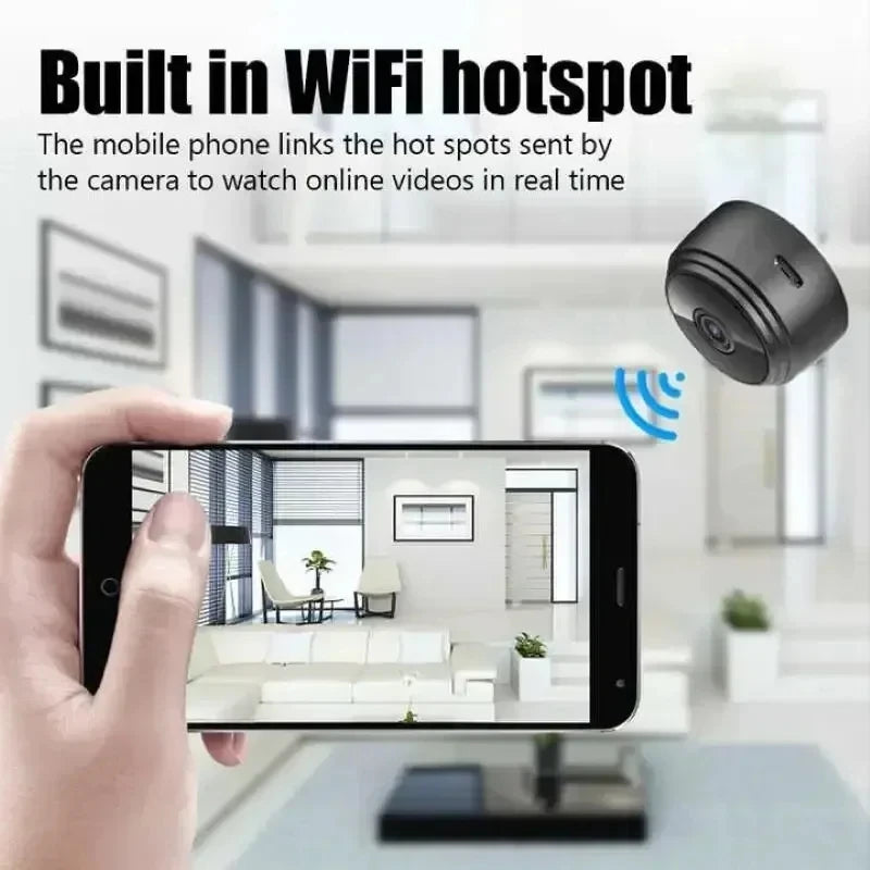 1080P WiFi Wireless Camera Mini Security Smart Video Surveillance HD Indoor Night Vision Secret Security Protection Home Camera