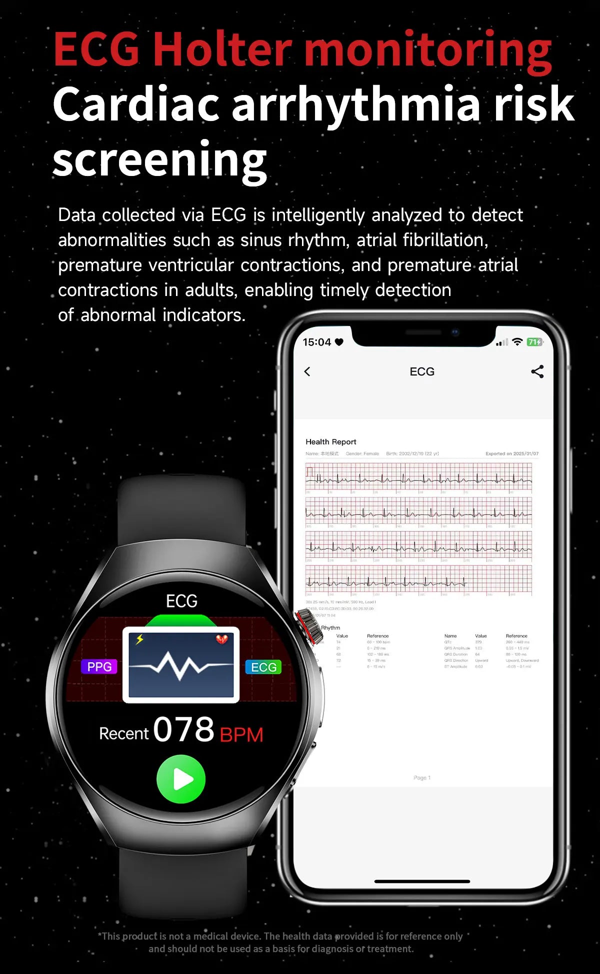 2026 New Accurate Body Health analysis Smart Watch Men ECG Blood lipids Uric acid Blood Pressure Body Fat Voice Call Smartwatch