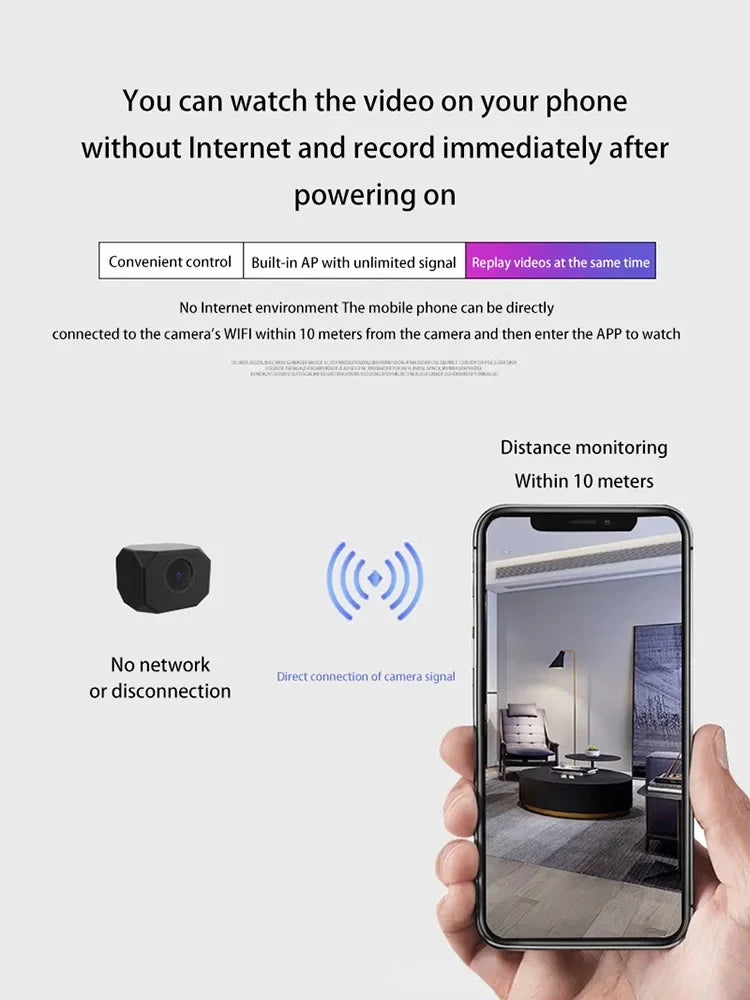 OPPO Mini 8K Security Camera High Definition Surveillance with Full Color Night Vision Waterproof WiFi Motion Monitoring 2026