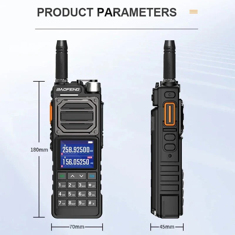 BAOFENG UV-25 10W Tactical Walkie Talkie Wireless Copy Frequency Type-C Profesional Two Way Ham Radio HF Transceiver NEW Upgrade