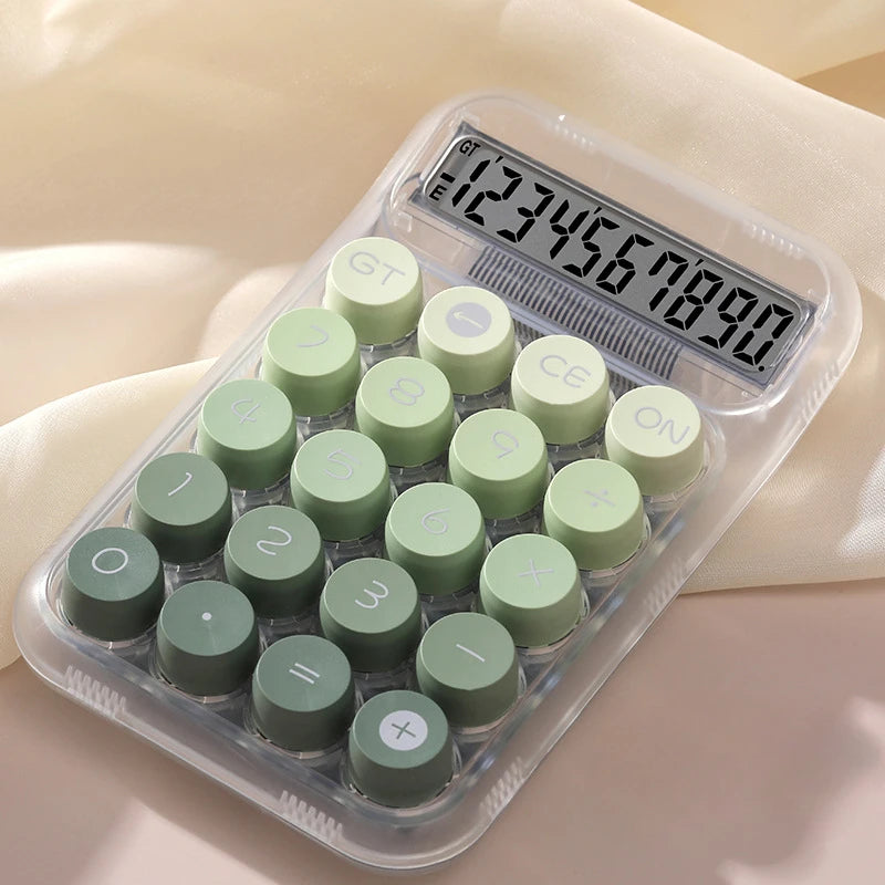 1pc Cute Calculator Gradient 10 Bit Desktop Calculator, Suitable for Business Offices and Homes (battery Powered)