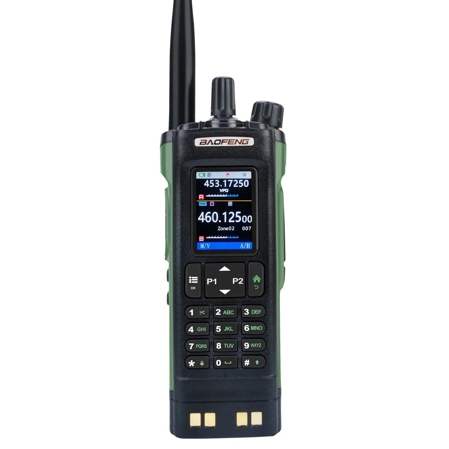 Walkie Talkie Baofeng UV-32 Air Band 10W GPS Amateur FM Two Way Radio with 2.0" HD Screen and 2200mah USB-C Charging Battery