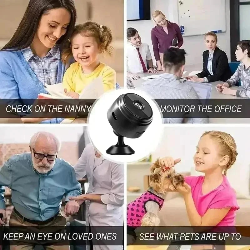 1080P WiFi Wireless Camera Mini Security Smart Video Surveillance HD Indoor Night Vision Secret Security Protection Home Camera