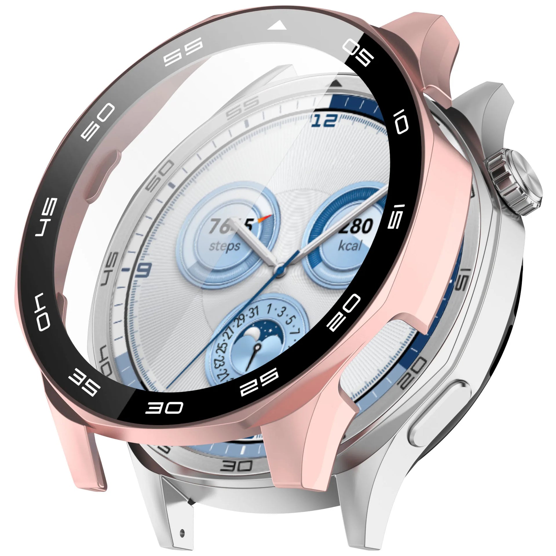 Case for Huawei Watch GT 5/GT5 Pro 46mm Tempered Glass Screen Protector&Hard PC Protective Bumper Huawei GT5 Cover Accessories