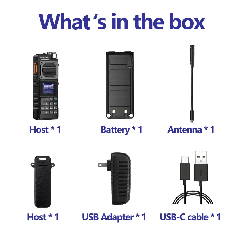 BAOFENG UV-25 10W Tactical Walkie Talkie Wireless Copy Frequency Type-C Profesional Two Way Ham Radio HF Transceiver NEW Upgrade