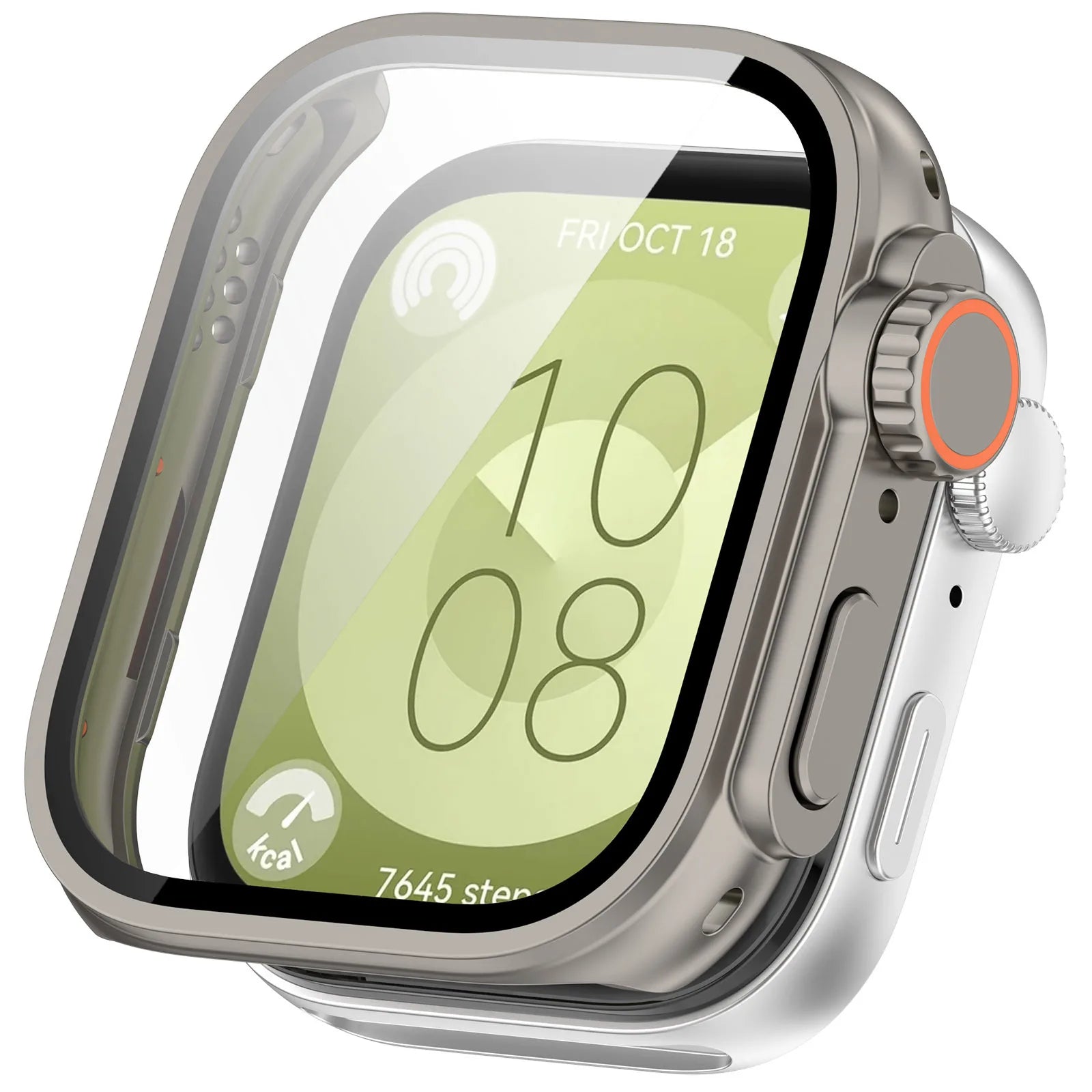 For Huawei Watch Fit 3 Hard Case Tempered Glass Screen Protector Appearance Upgrade Change To Iwatch Ultra 1/2 49MM Accessories