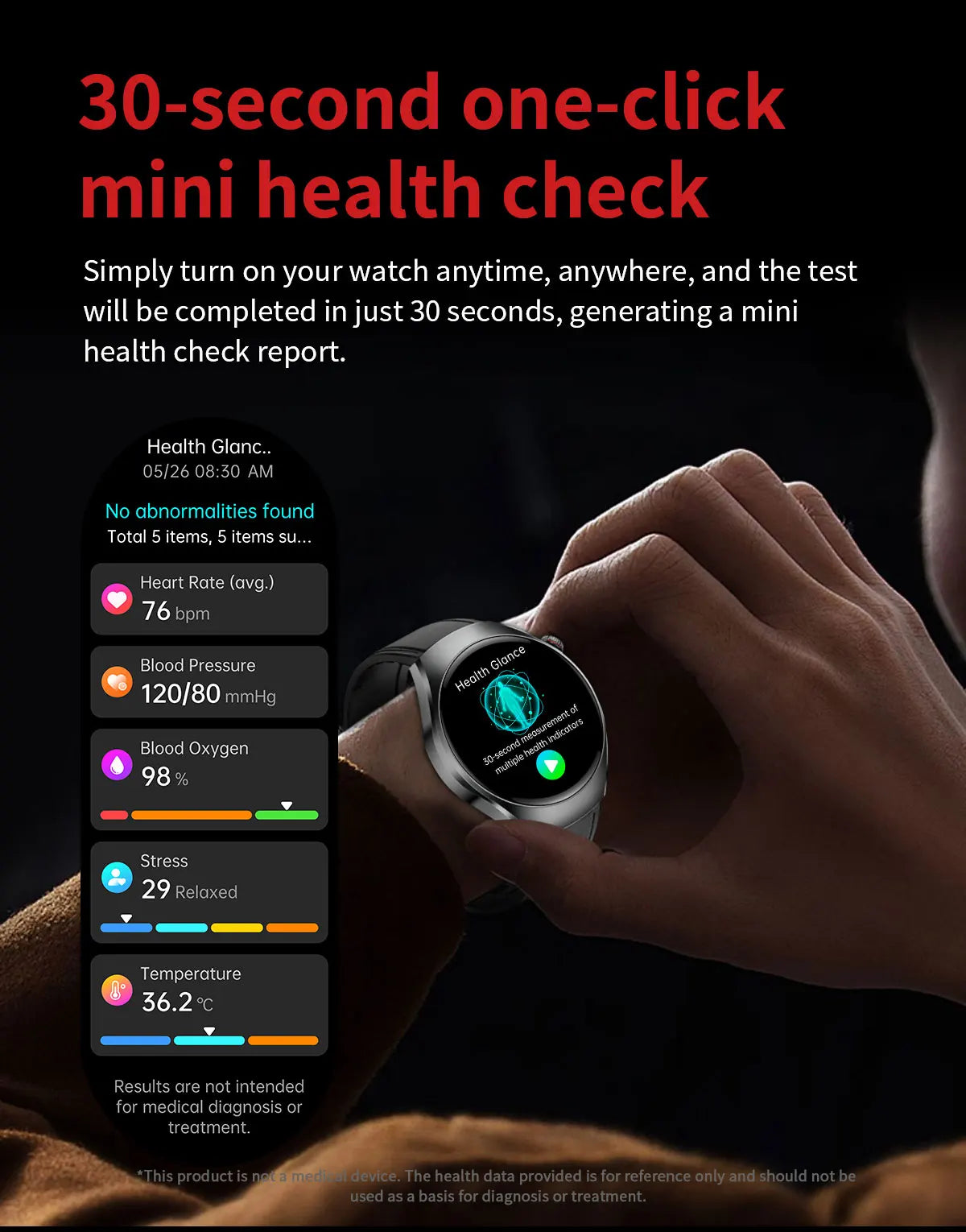 2026 New Accurate Body Health analysis Smart Watch Men ECG Blood lipids Uric acid Blood Pressure Body Fat Voice Call Smartwatch