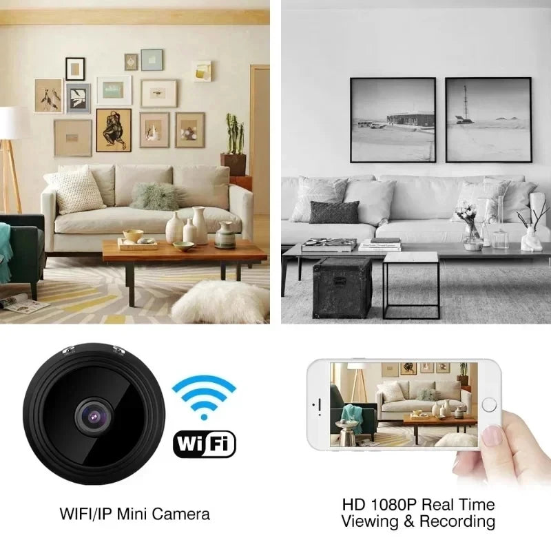 1080P WiFi Wireless Camera Mini Security Smart Video Surveillance HD Indoor Night Vision Secret Security Protection Home Camera
