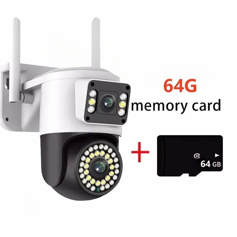 4K 8MP WiFi Surveillance Camera 10X Digital Zoom PTZ IP Camera ONVIF Dual Lens Human Detect Night vision Outdoor Security Yoosee