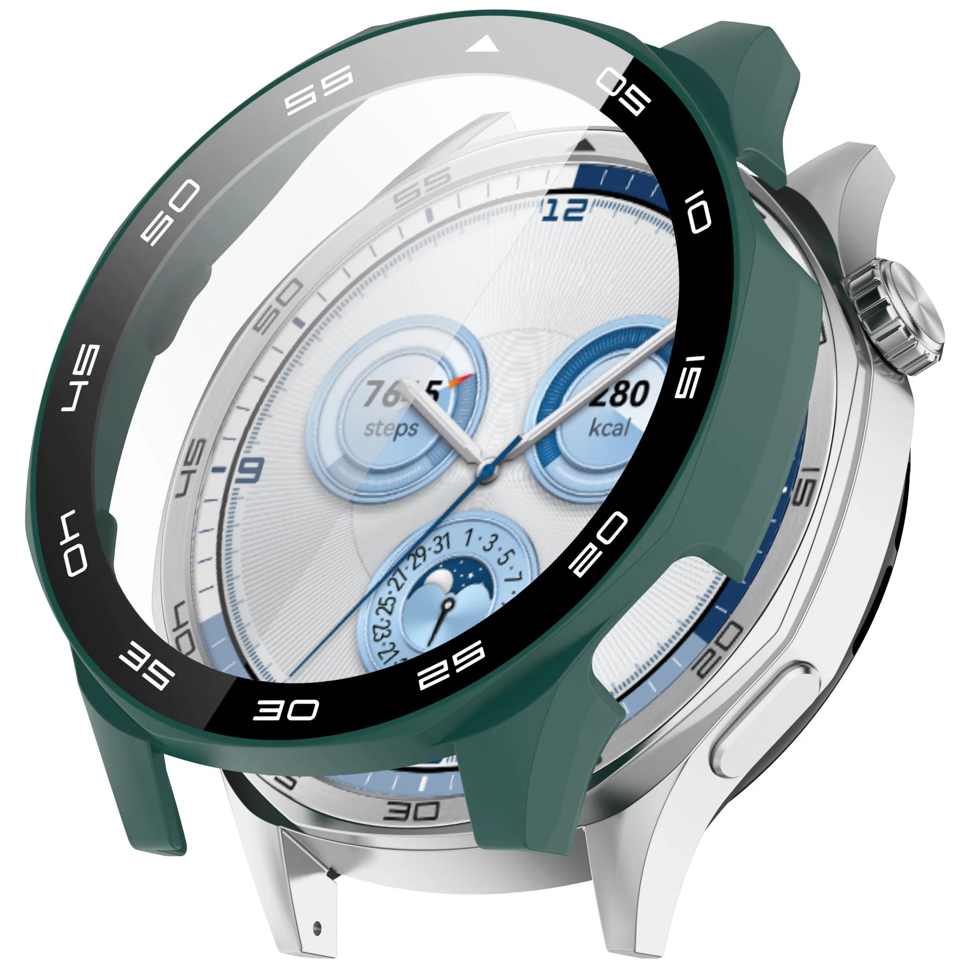 Case for Huawei Watch GT 5/GT5 Pro 46mm Tempered Glass Screen Protector&Hard PC Protective Bumper Huawei GT5 Cover Accessories