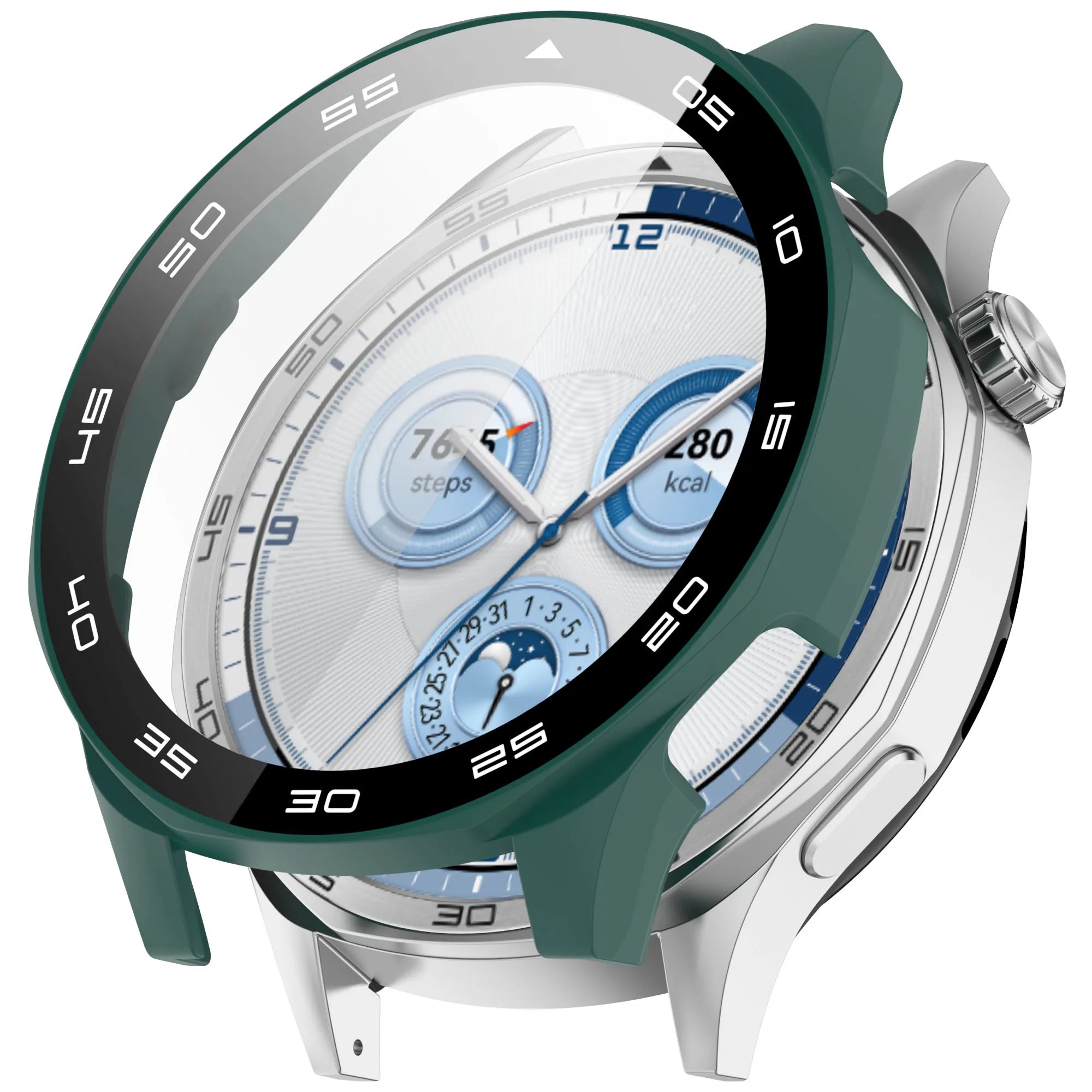 Case for Huawei Watch GT 5/GT5 Pro 46mm Tempered Glass Screen Protector&Hard PC Protective Bumper Huawei GT5 Cover Accessories