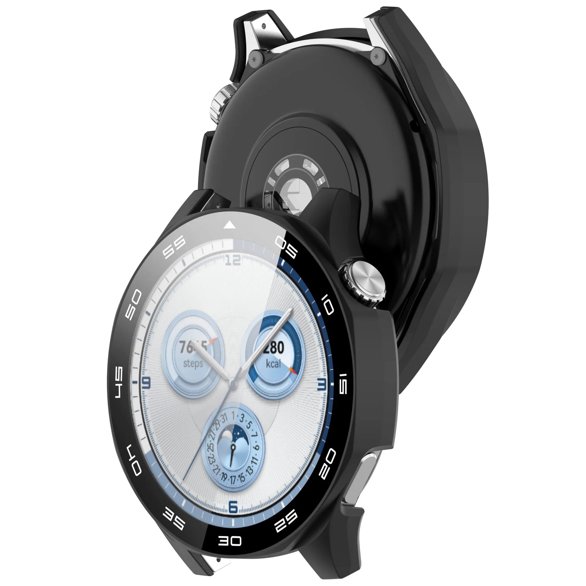 Case for Huawei Watch GT 5/GT5 Pro 46mm Tempered Glass Screen Protector&Hard PC Protective Bumper Huawei GT5 Cover Accessories