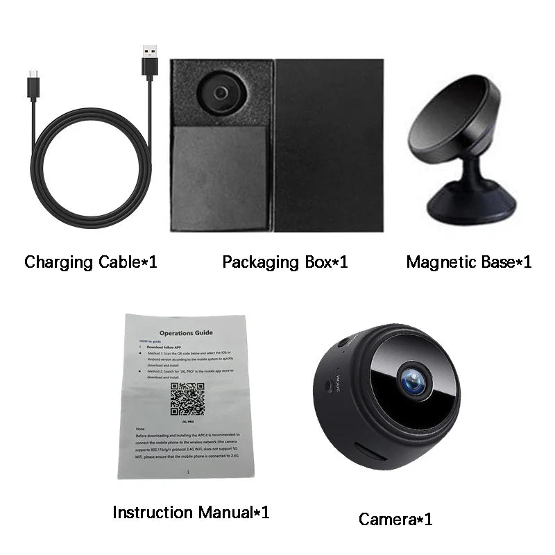 1080P WiFi Wireless Camera Mini Security Smart Video Surveillance HD Indoor Night Vision Secret Security Protection Home Camera