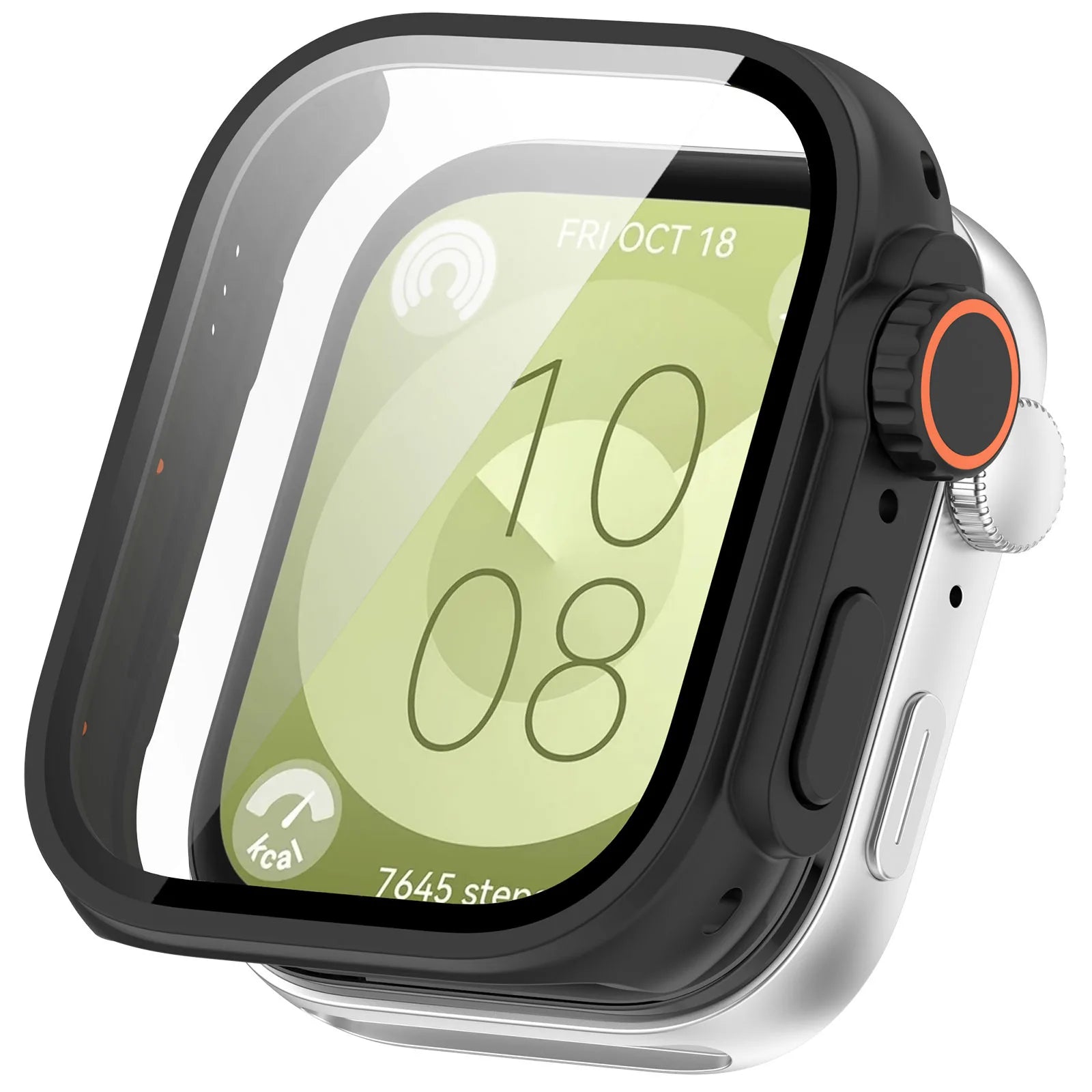 For Huawei Watch Fit 3 Hard Case Tempered Glass Screen Protector Appearance Upgrade Change To Iwatch Ultra 1/2 49MM Accessories