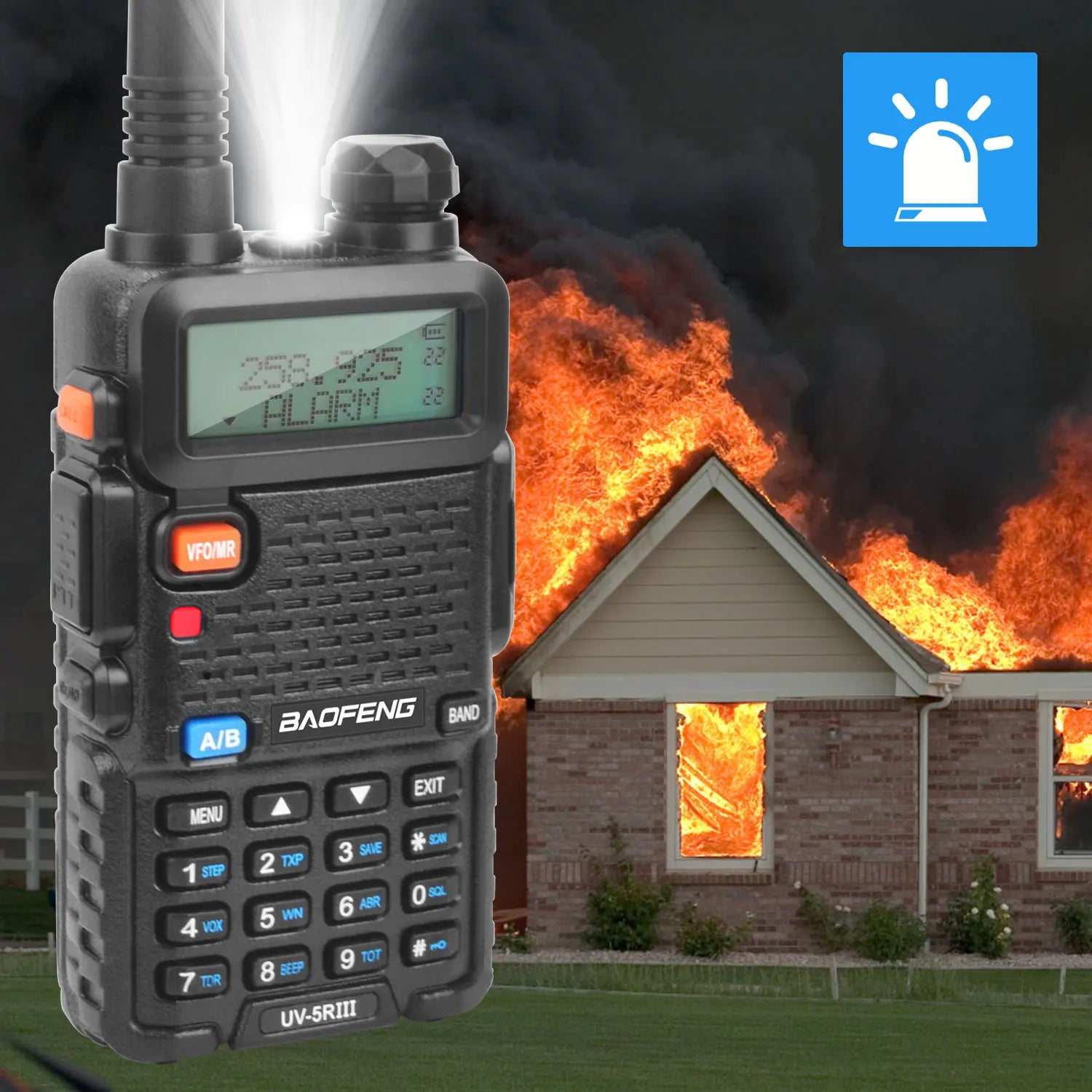 BAOFENG UV-5RIII Walkie Talkie Tri-band 136-174MHz200-260MHz 400-520MHz 128Ch 5W FM VOX Roger Beep