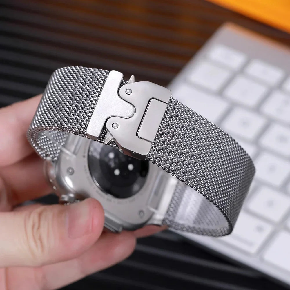 stainless steel Strap for Apple watch Ultra band 49mm 46mm 45mm 42mm iWatch 44mm 41mm 40m Loop correa bracelet Series 10 9 8 7 6