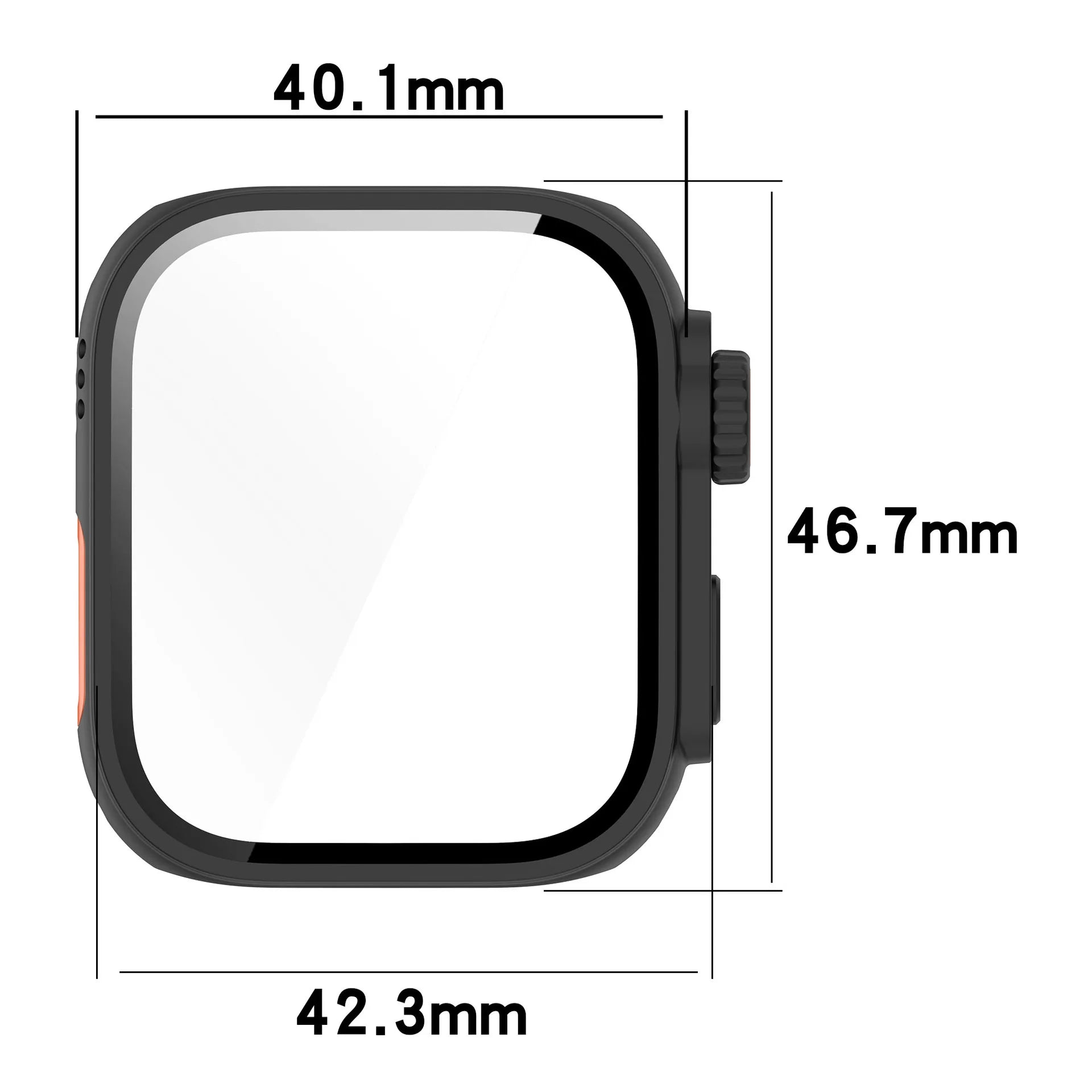 For Huawei Watch Fit 3 Hard Case Tempered Glass Screen Protector Appearance Upgrade Change To Iwatch Ultra 1/2 49MM Accessories
