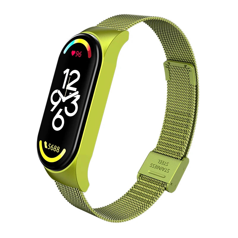 Metal Strap bracelet for Xiaomi mi band 7 6 5 3 4 strap Stainless Steel MiBand 4 Smart Wrist Strap for xiao mi miband 4 3 straps