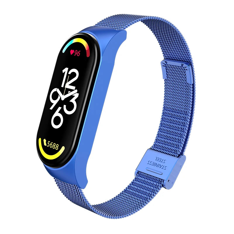 Metal Strap bracelet for Xiaomi mi band 7 6 5 3 4 strap Stainless Steel MiBand 4 Smart Wrist Strap for xiao mi miband 4 3 straps