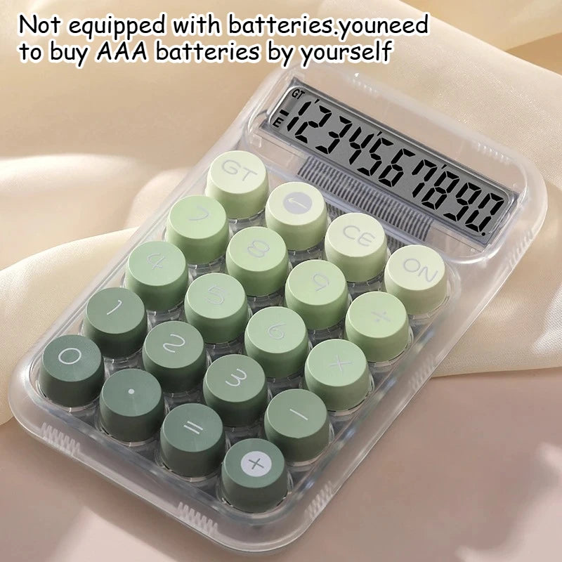 1pc Cute Calculator Gradient 10 Bit Desktop Calculator, Suitable for Business Offices and Homes (battery Powered)