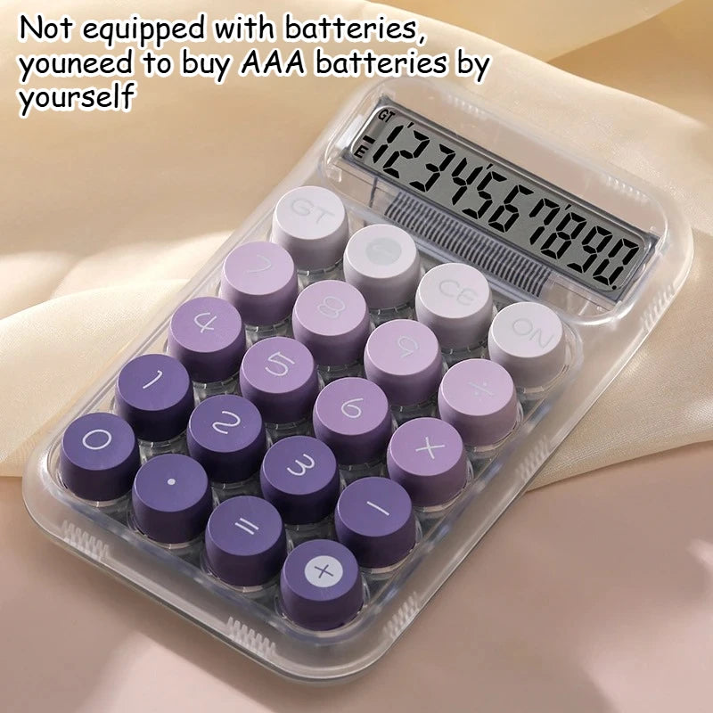 1pc Cute Calculator Gradient 10 Bit Desktop Calculator, Suitable for Business Offices and Homes (battery Powered)