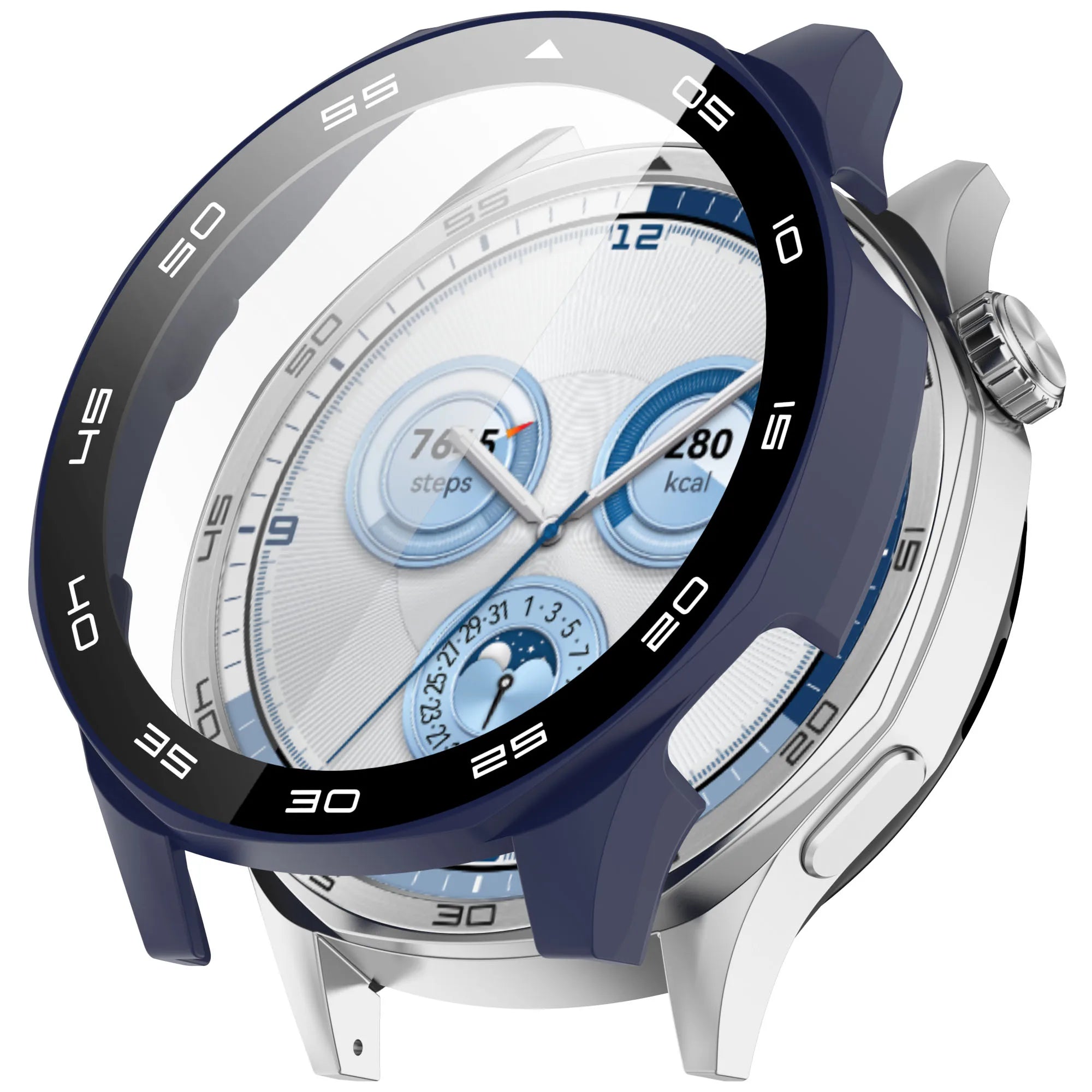 Case for Huawei Watch GT 5/GT5 Pro 46mm Tempered Glass Screen Protector&Hard PC Protective Bumper Huawei GT5 Cover Accessories