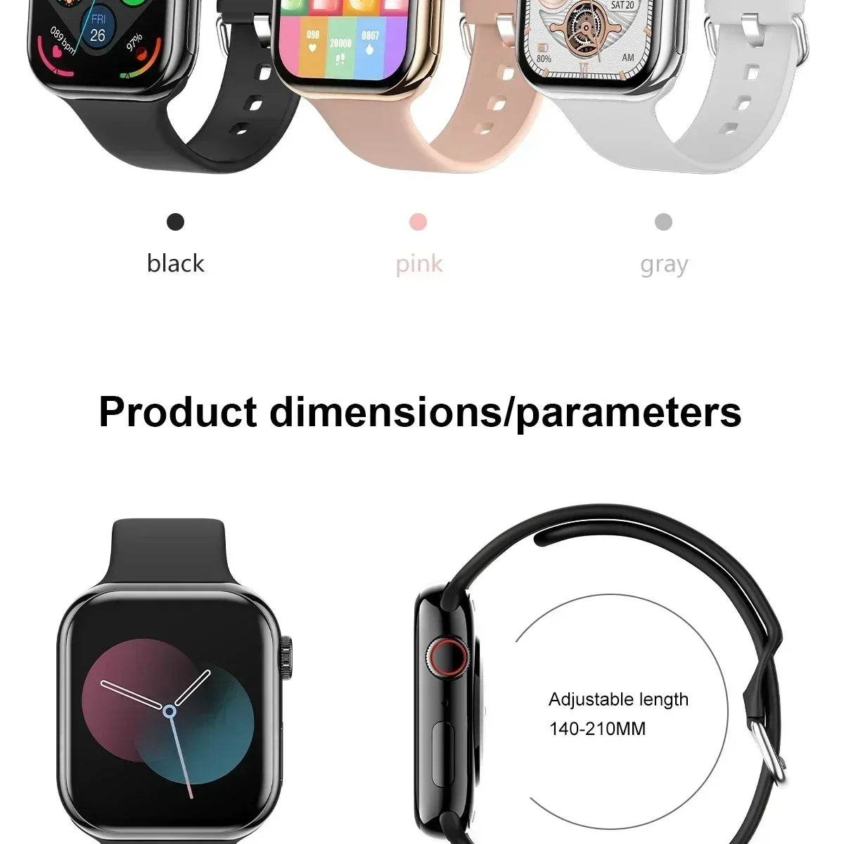 GPS Smart Watch Men For Apple Watch 11 Series Always On Display Body Temperature BT Call NFC Women Smartwatch For IOS Android