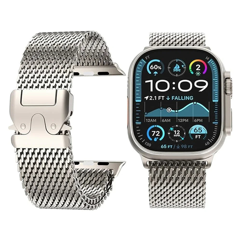 stainless steel Strap for Apple watch Ultra band 49mm 46mm 45mm 42mm iWatch 44mm 41mm 40m Loop correa bracelet Series 10 9 8 7 6