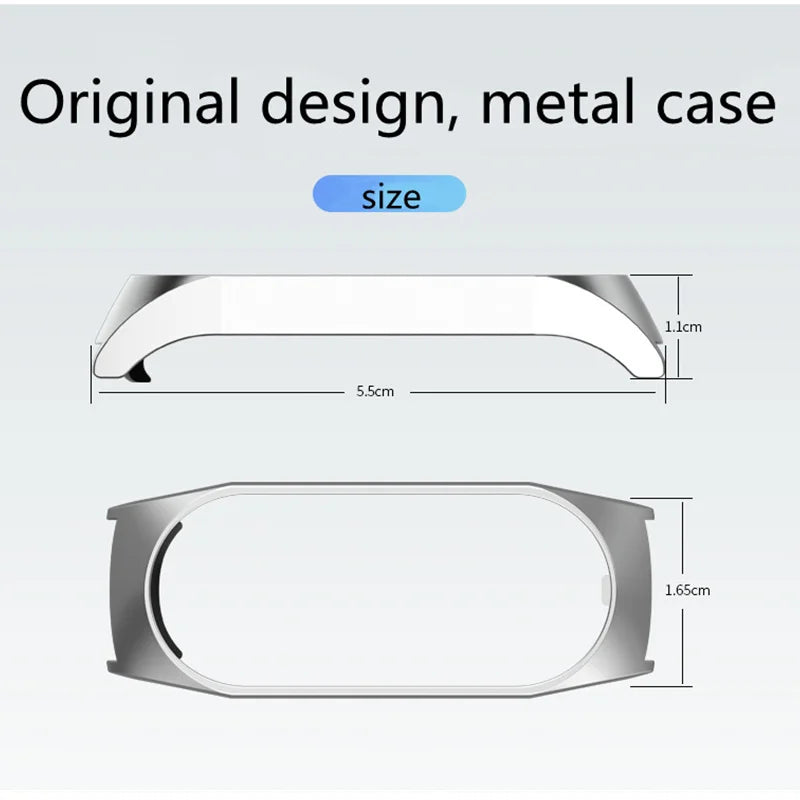 Metal Strap bracelet for Xiaomi mi band 7 6 5 3 4 strap Stainless Steel MiBand 4 Smart Wrist Strap for xiao mi miband 4 3 straps