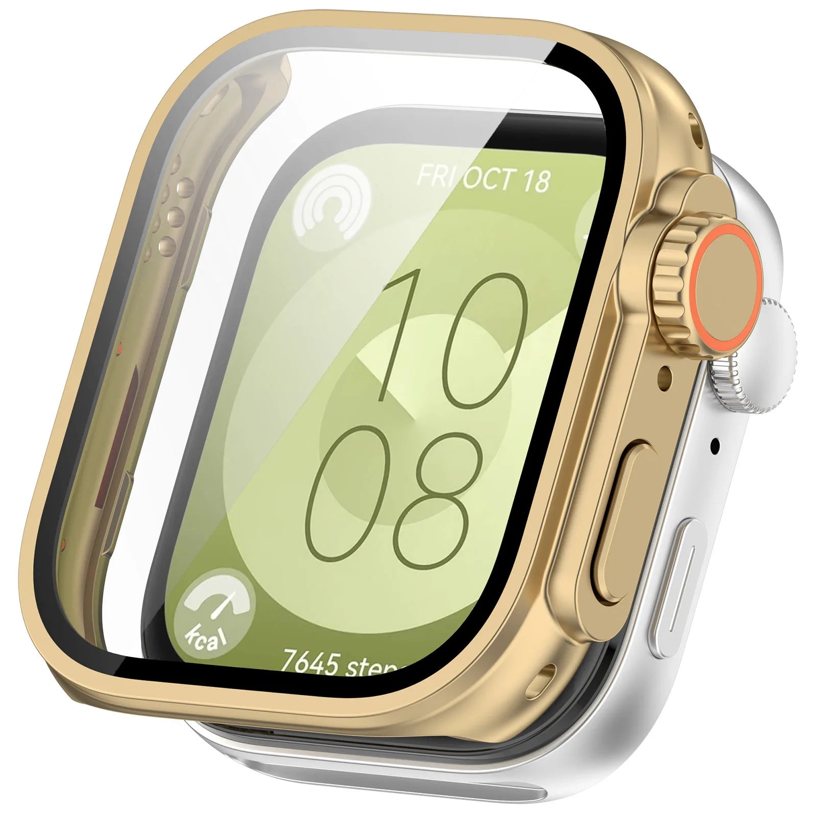 For Huawei Watch Fit 3 Hard Case Tempered Glass Screen Protector Appearance Upgrade Change To Iwatch Ultra 1/2 49MM Accessories
