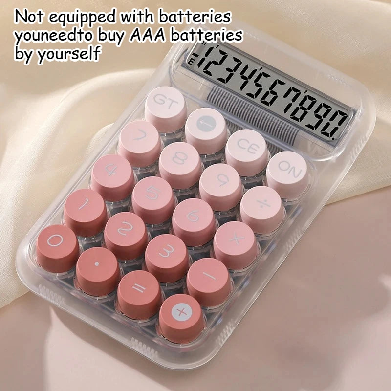 1pc Cute Calculator Gradient 10 Bit Desktop Calculator, Suitable for Business Offices and Homes (battery Powered)