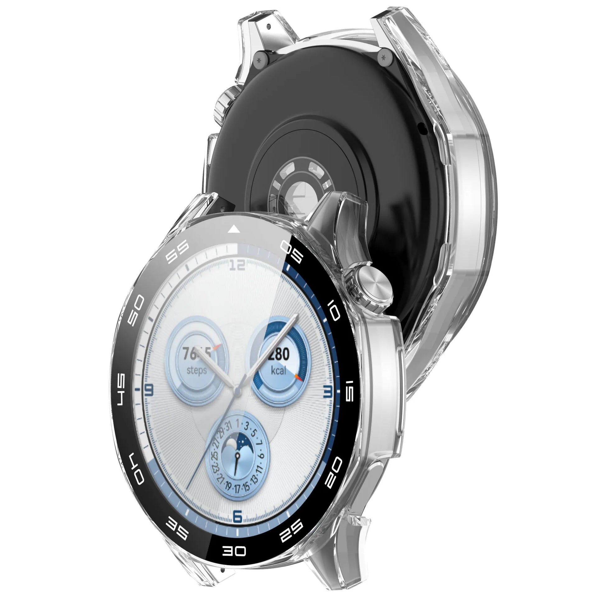 Case for Huawei Watch GT 5/GT5 Pro 46mm Tempered Glass Screen Protector&Hard PC Protective Bumper Huawei GT5 Cover Accessories