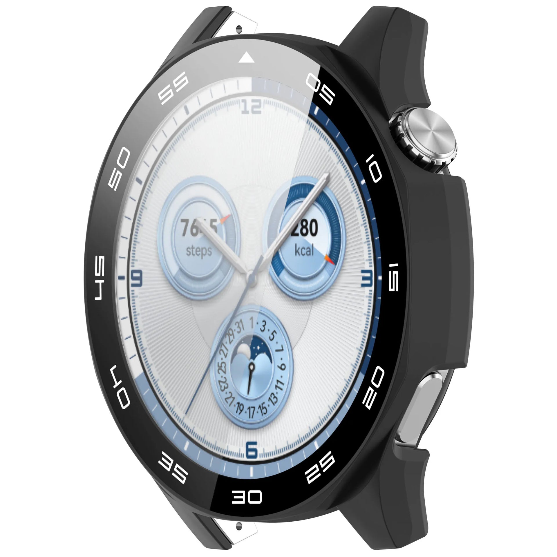 Case for Huawei Watch GT 5/GT5 Pro 46mm Tempered Glass Screen Protector&Hard PC Protective Bumper Huawei GT5 Cover Accessories