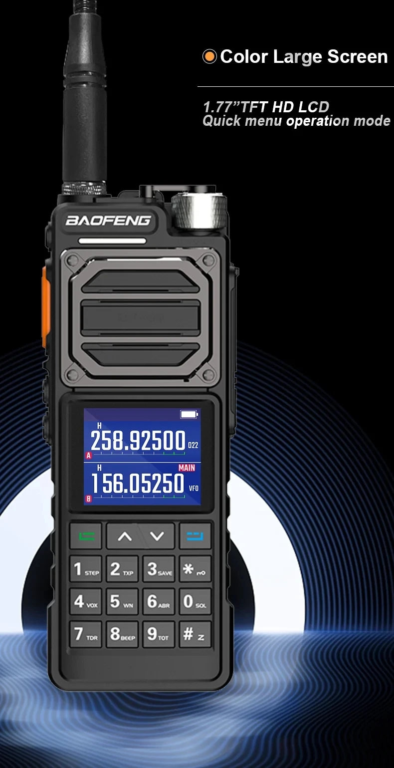 BAOFENG UV-25 10W Tactical Walkie Talkie Wireless Copy Frequency Type-C Profesional Two Way Ham Radio HF Transceiver NEW Upgrade