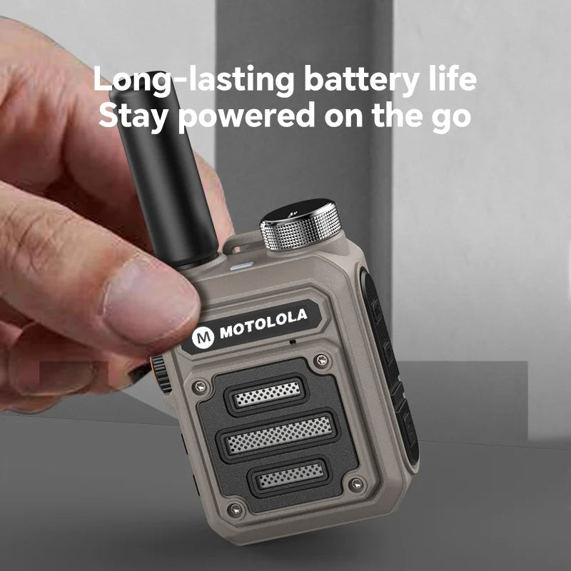Motolola 2Pcs Mini Walkie Talkie Portable Two-Way Radio Set Walkie-talkies Radio Walkie Talkie Long Range COD