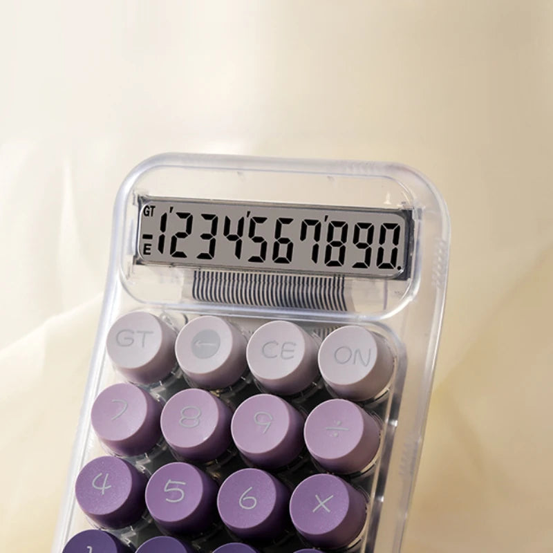 1pc Cute Calculator Gradient 10 Bit Desktop Calculator, Suitable for Business Offices and Homes (battery Powered)