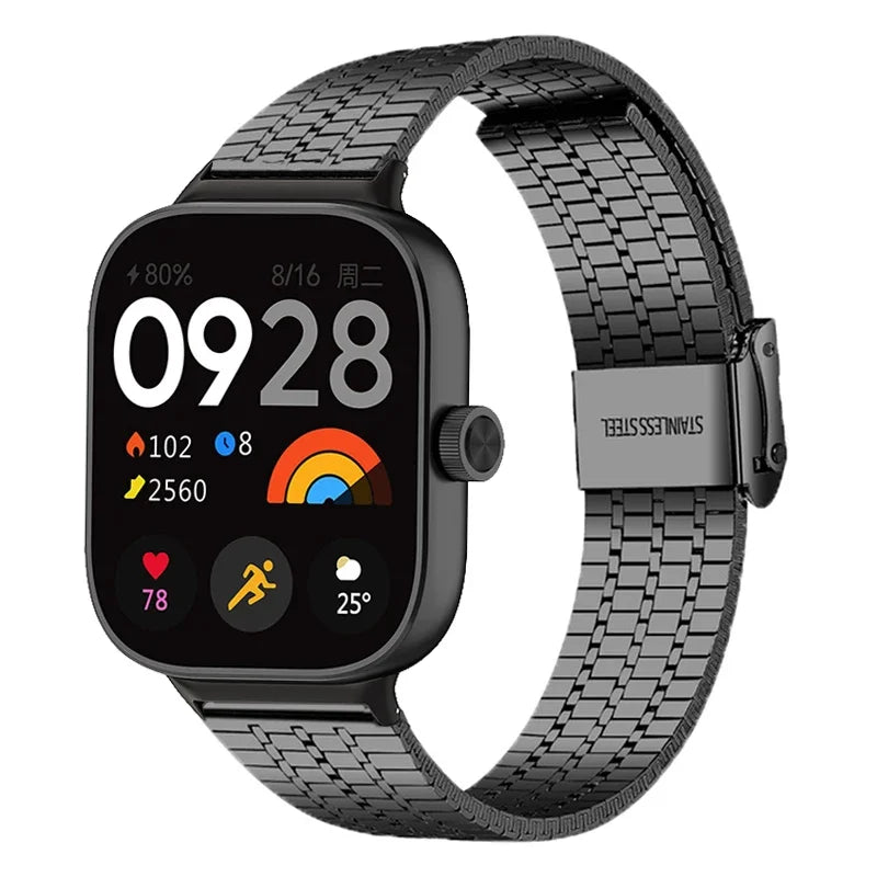 Strap For Xiaomi Smart Band 8 Pro 9 Pro Bracelet for Redmi Watch 4 Metal Stainless Steel Watchband Mi Band 9 Pro Accessories