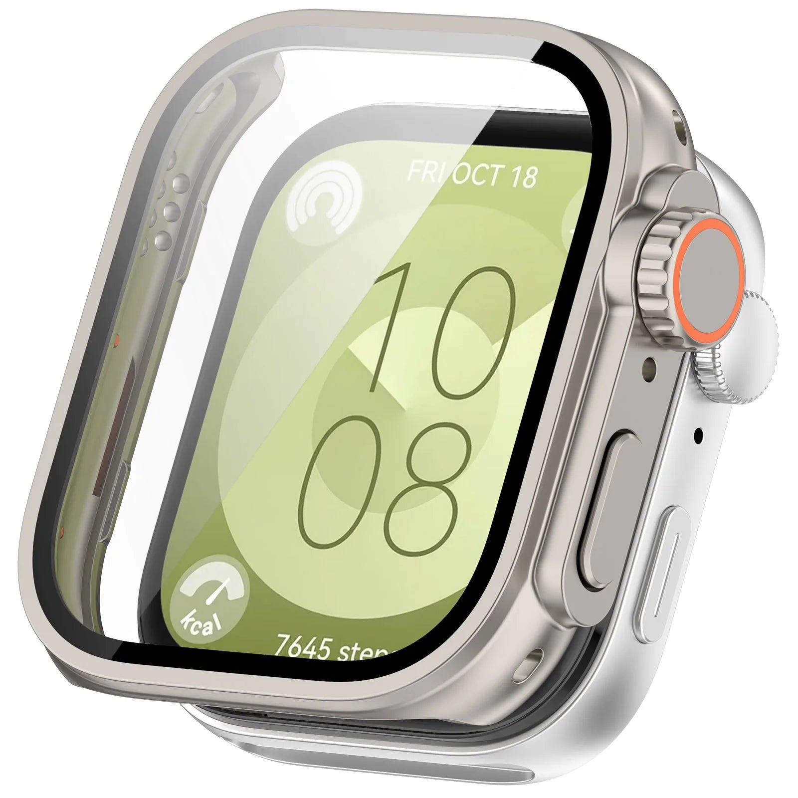 For Huawei Watch Fit 3 Hard Case Tempered Glass Screen Protector Appearance Upgrade Change To Iwatch Ultra 1/2 49MM Accessories