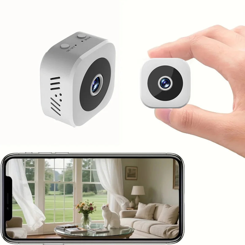 Security Camera 4K Mini Full Color Night Vision High Definition WiFi Monitor Waterproof Motion Detect Surveillance Smart Home