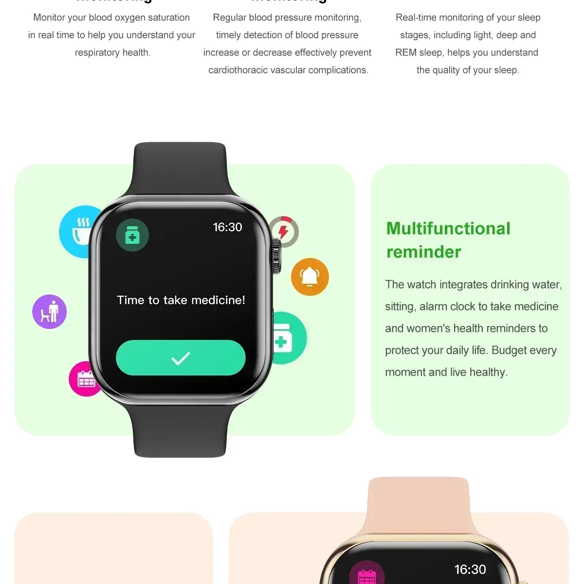 GPS Smart Watch Men For Apple Watch 11 Series Always On Display Body Temperature BT Call NFC Women Smartwatch For IOS Android