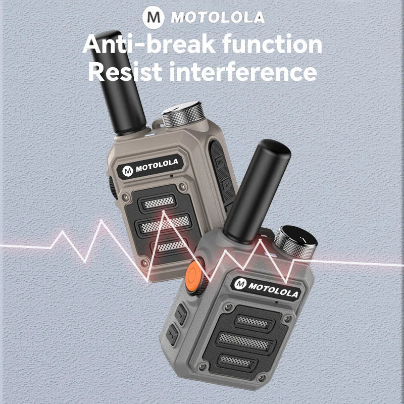 Motolola 2Pcs Mini Walkie Talkie Portable Two-Way Radio Set Walkie-talkies Radio Walkie Talkie Long Range COD
