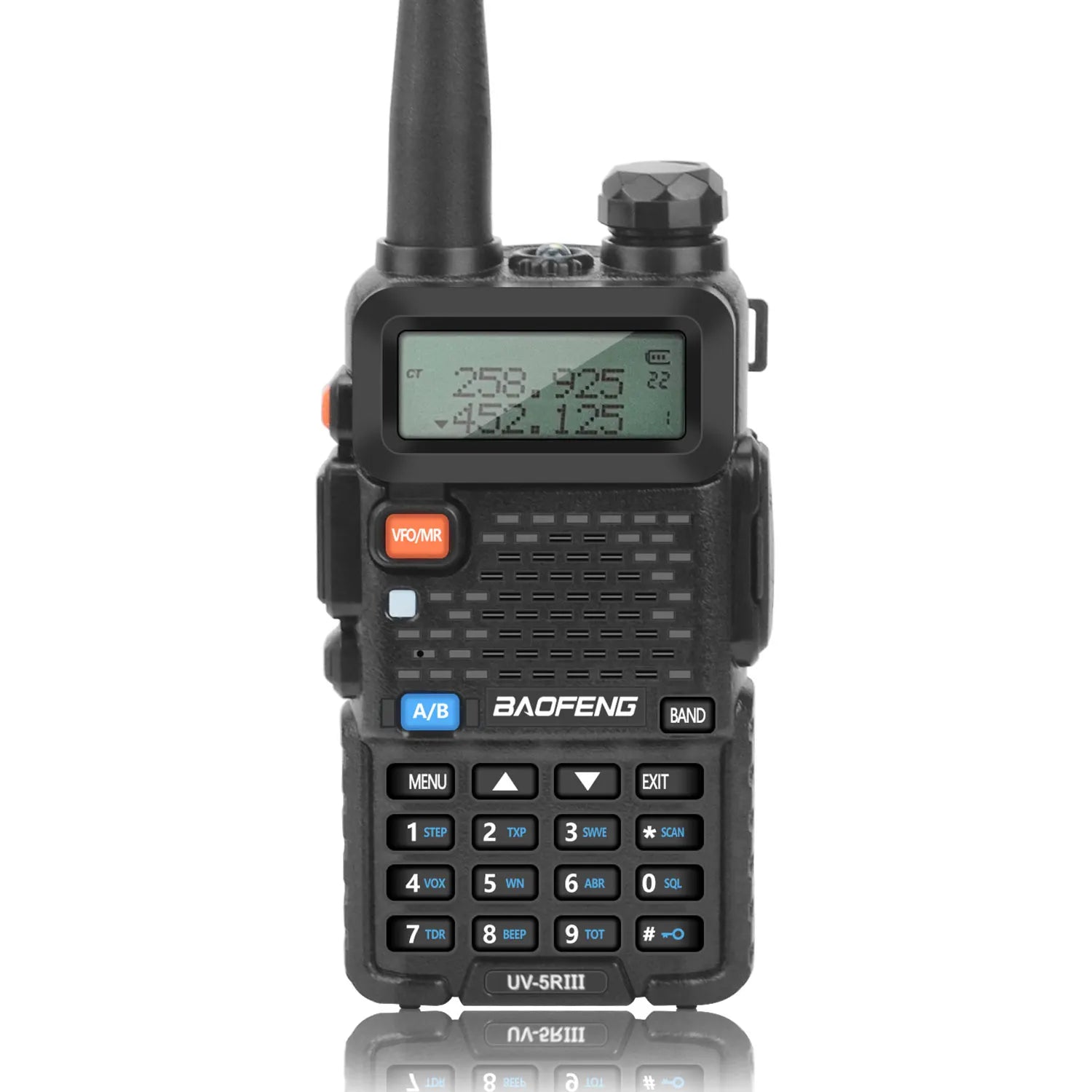 BAOFENG UV-5RIII Walkie Talkie Tri-band 136-174MHz200-260MHz 400-520MHz 128Ch 5W FM VOX Roger Beep